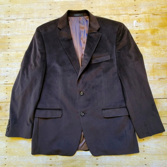 Lauren Ralph Lauren Other - LAUREN Ralph Lauren Velvet Blazer Size 42R in Brown Brand New without Tags